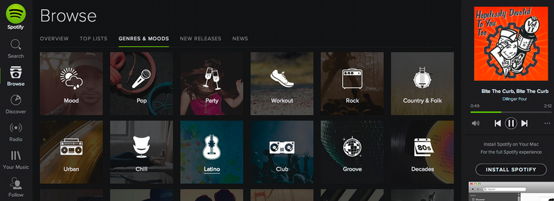 Illustration for article titled Spotify estrena un cambio radical de diseño y añade nuevas funciones